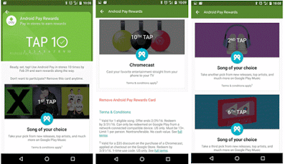 Chromecast Gratis dari Android Pay dengan Reward "Tap 10"