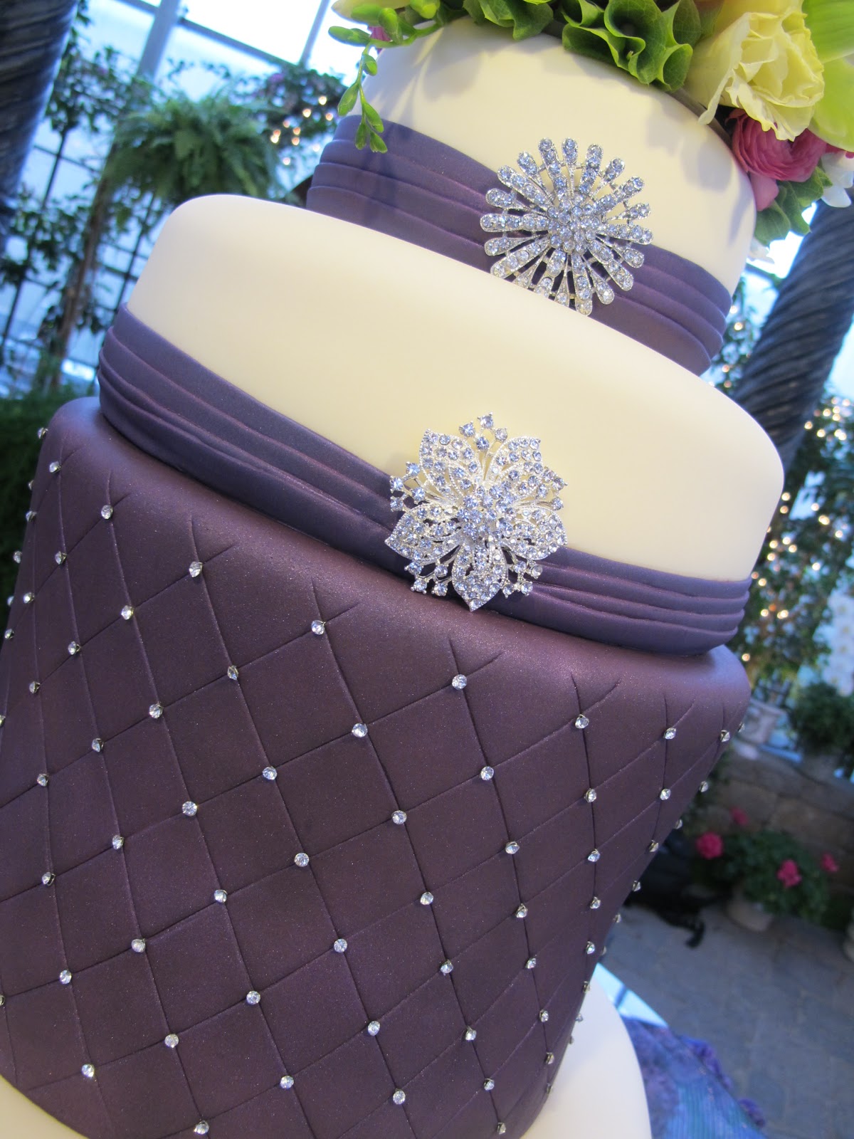 Purple Chocolat Home Purple Bling Bling Wedding Cake