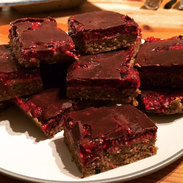 Detox Trading Super food Blog Raw peanut butter and jam protein slice