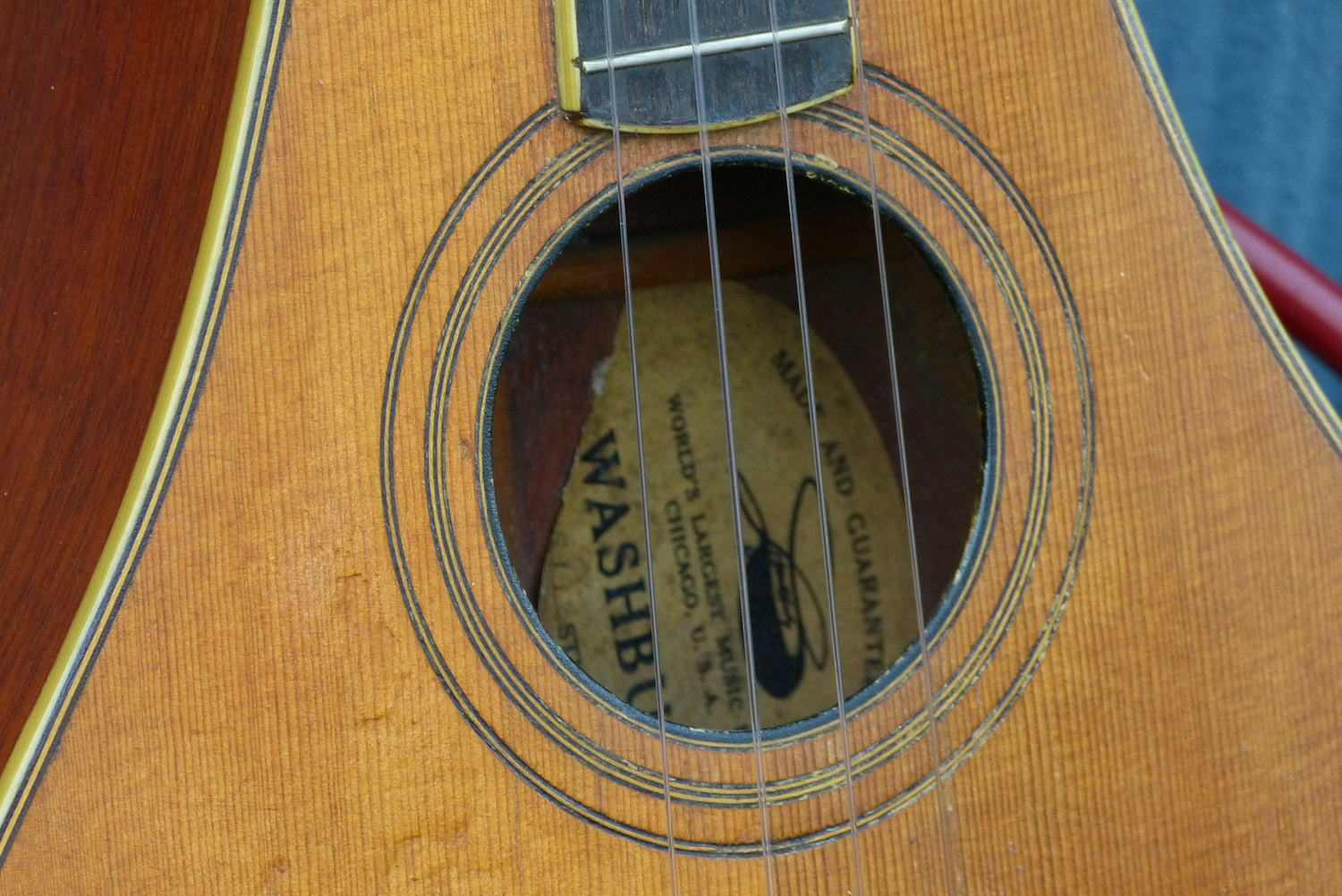 c.1925 Washburn Style 5265 Tenor Guitar/Baritone Uke Conversion