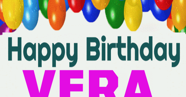 Happy Birthday VERA images gif