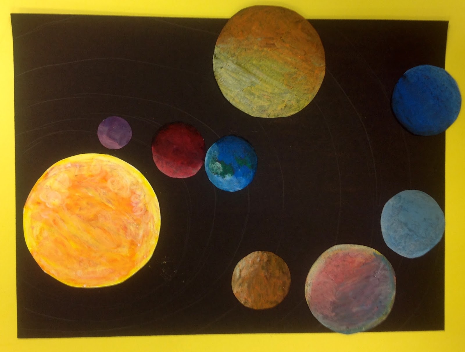 Adding VALUE to the Solar System Art Lesson