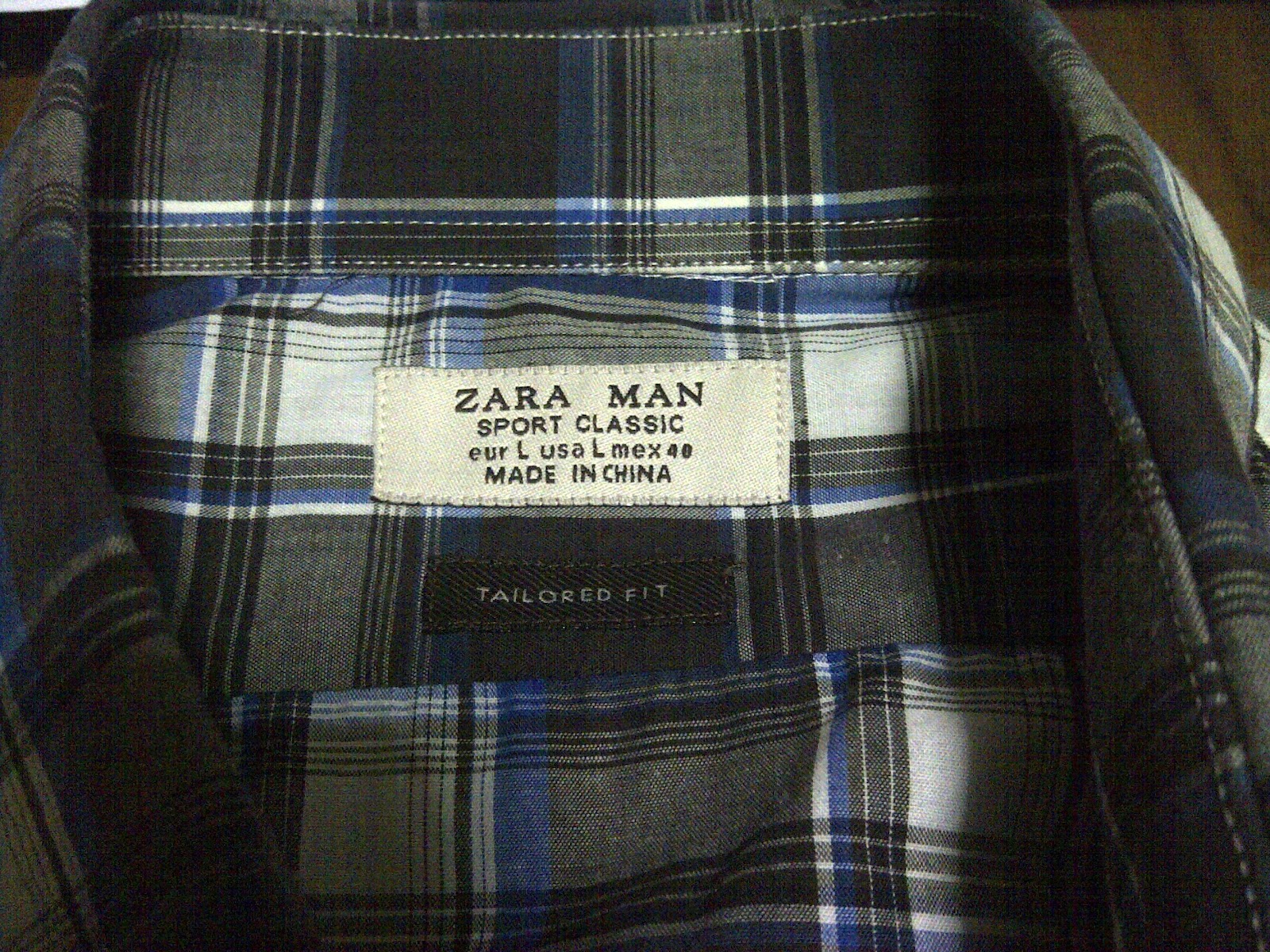 Kemeja Zara Man Sport Classic demoraf Kemeja Zara Man Sport Classic demoraf