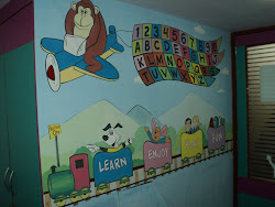 cartoon wall painting classroom murals pre class theme disney mulund dadar decor wallpaintingmumbai website mumbai visit artistic vile parle
