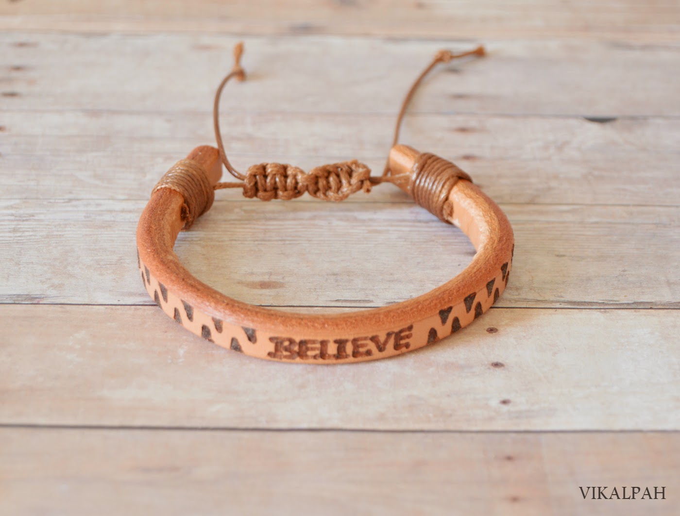 Vikalpah How to make leather bracelet for men