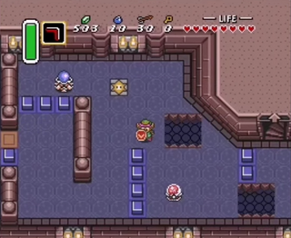 The Legend Of Zelda - A Link To The Past - Suelo cambiante