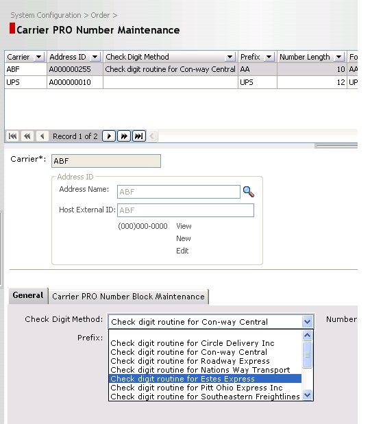 Saad Ahmad's WMS Blog Carrier Pro Number Generation in RedPrairie
