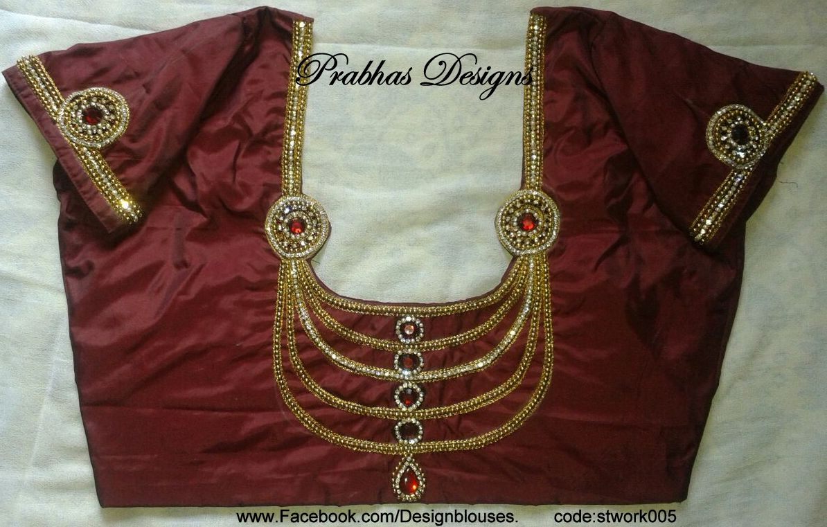 Aari Embroidery classes by Prabhas Designs Aari Embroidery Blouses