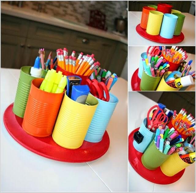 Manualidades con latas de conserva recicladas | Construccion y