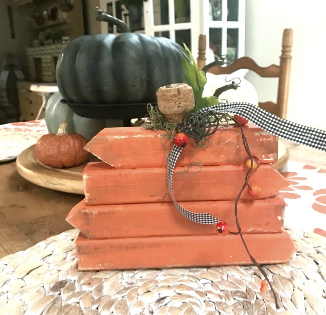 Scrap Wood DIY Rustic Pumpkin 