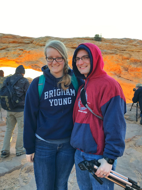 Ben and Meagan at Mesa Arch