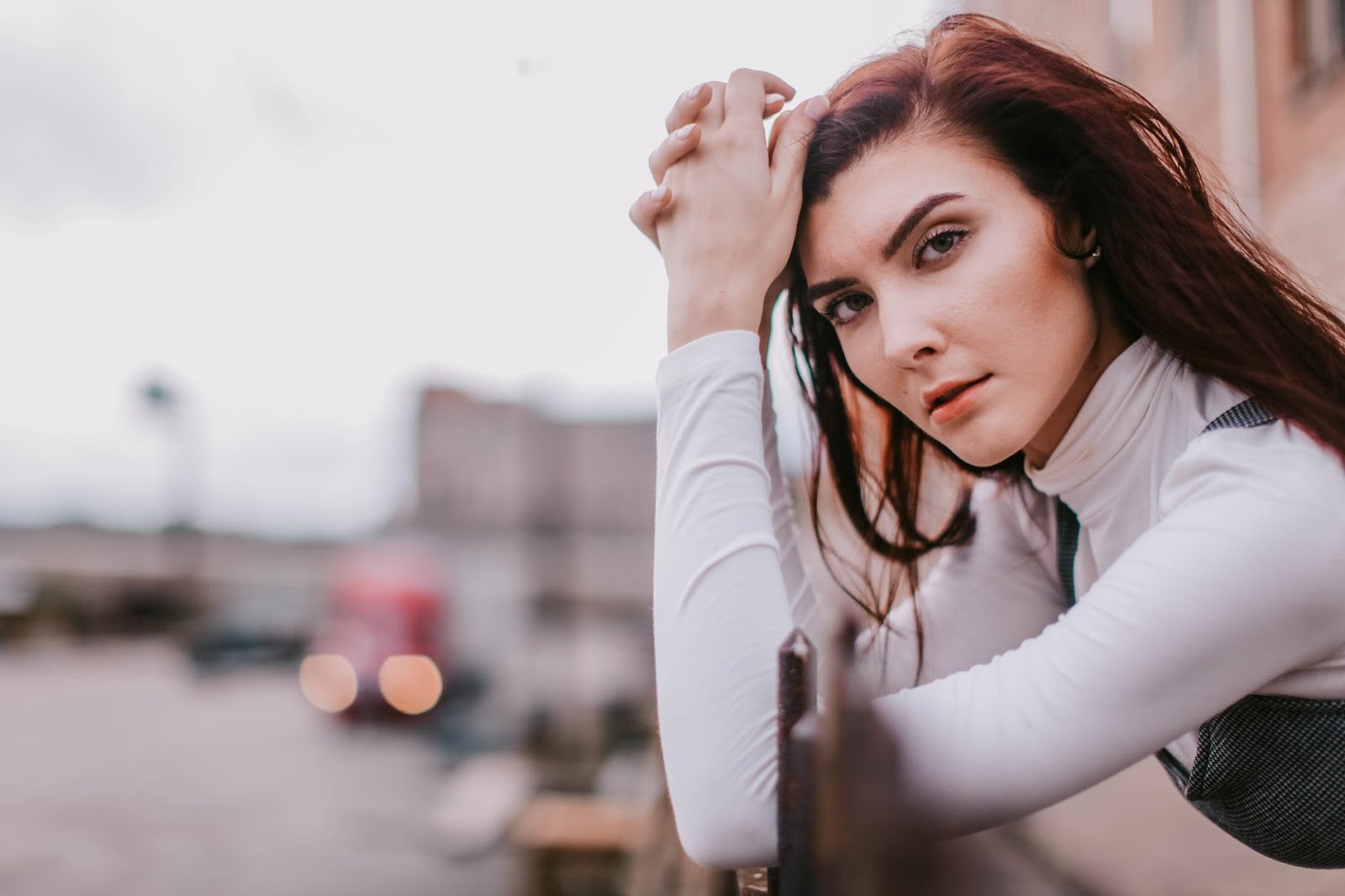 Woman Standing And Doing Pose