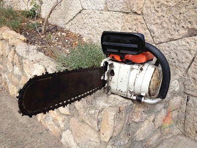 Stihl 045 AV Chainsaw 16" Bar & Chain Spares Or Repairs Vintage Needs Exhaust - Foto 2