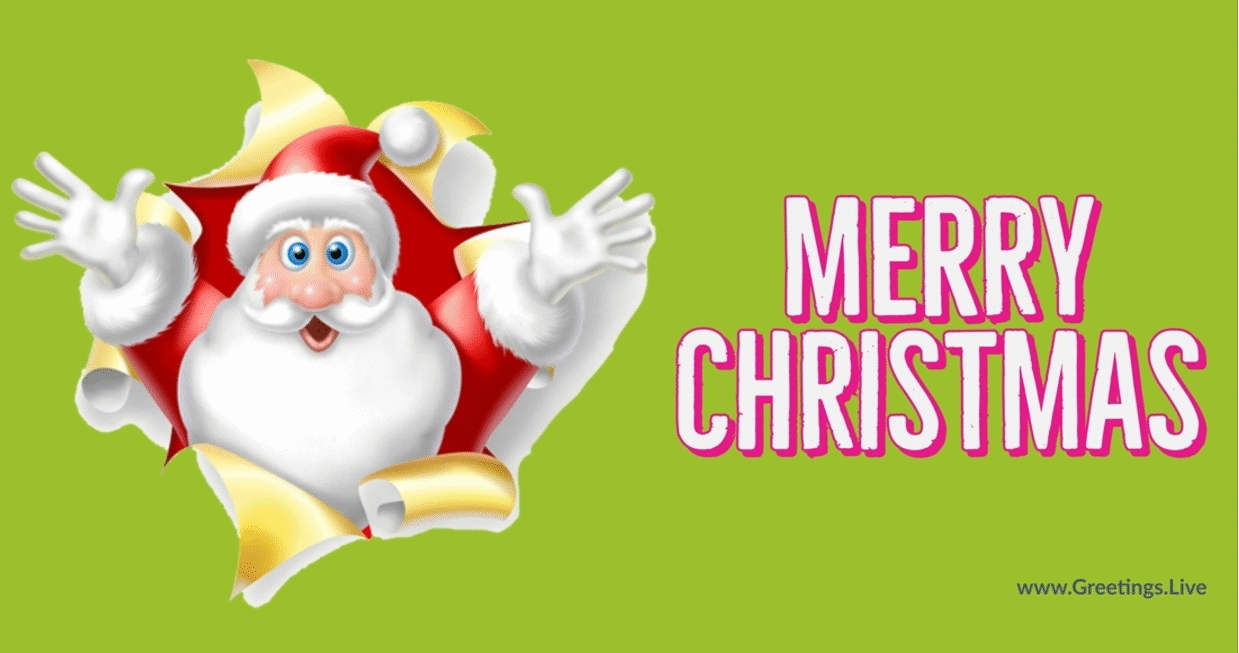*Free Daily Greetings Pictures Festival GIF Images: Free Animated  santa claus gif for Christmas celebrations