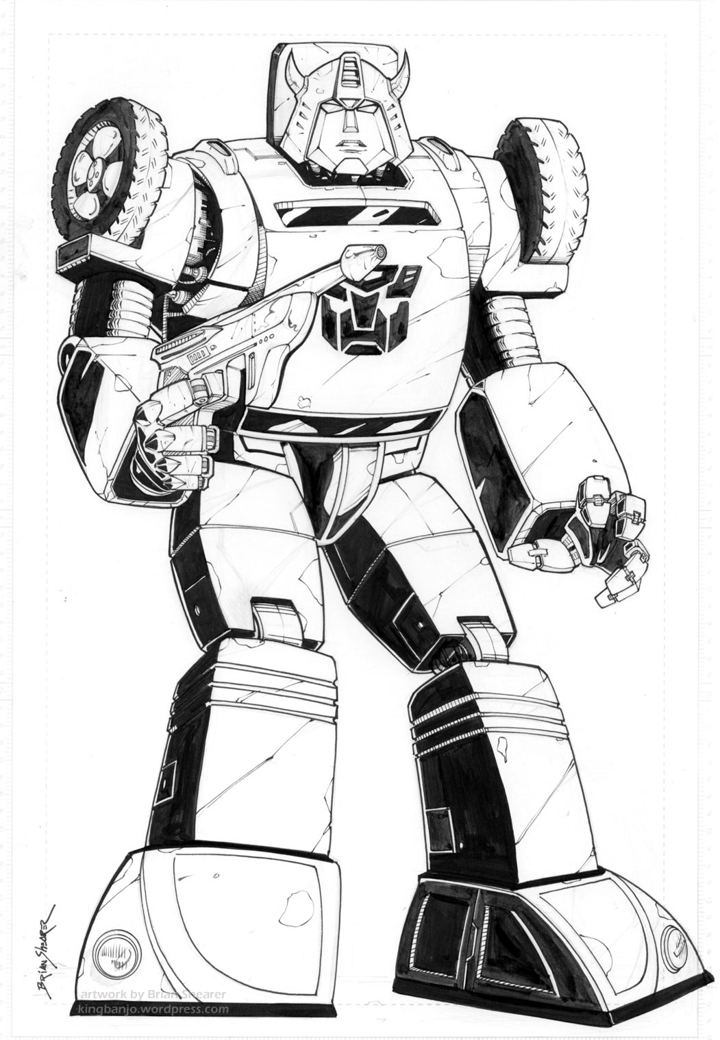 Cartoons Coloring Pages: Transformers Coloring Pages Bumblebee