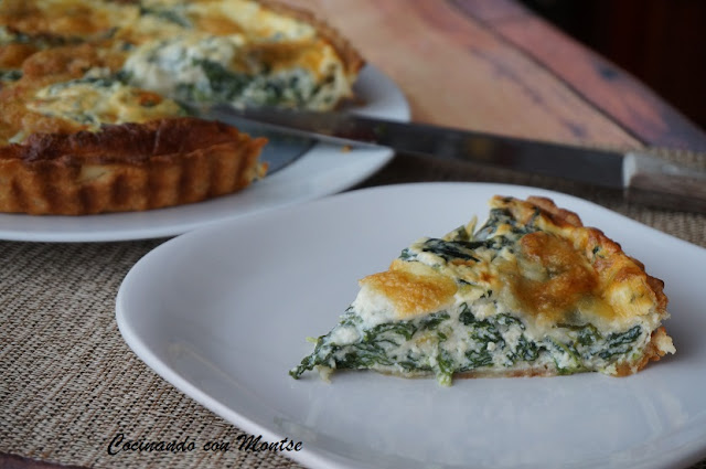 Quiche de espinacas y queso