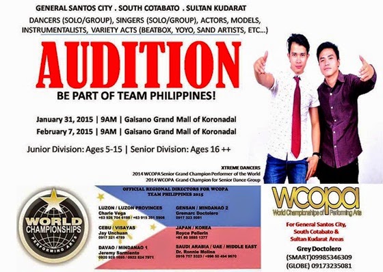 WCOPA Team Philippines Auditions