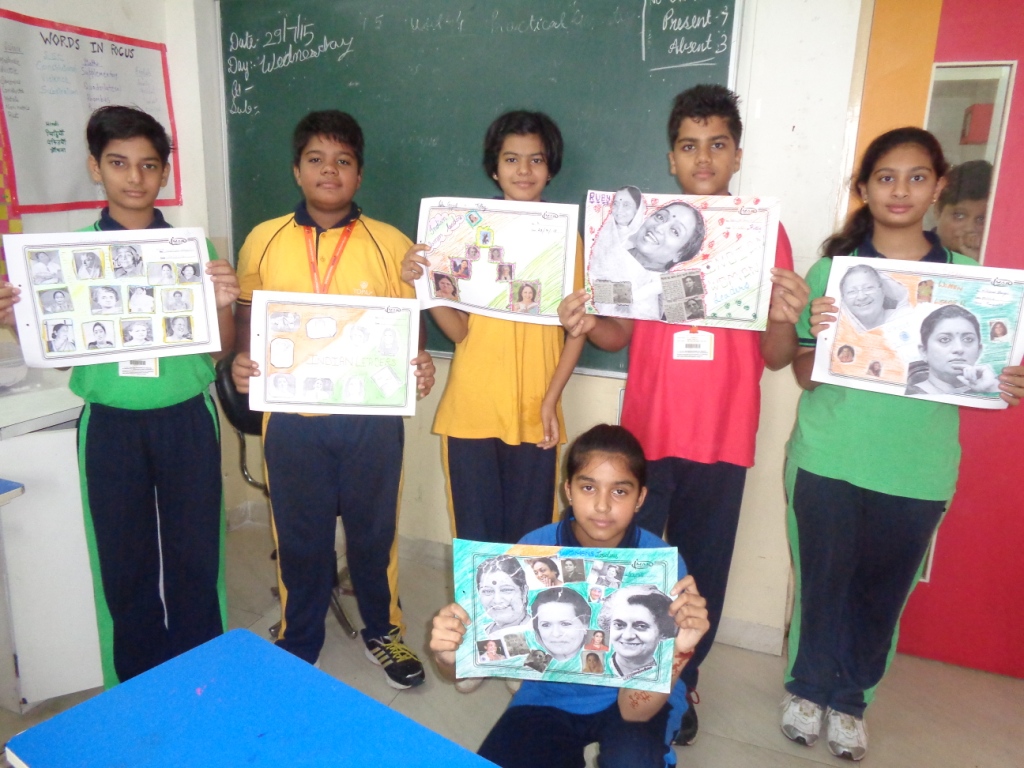 On the top of the World... Collage Making Competition held at WIS