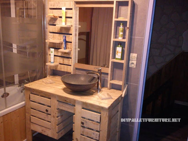 Mueblesdepalets.net: Mueble de baño con palets