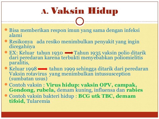 Jelaskan kelemahan penggunaan vaksin virus hidup - Blog Pak Pandani