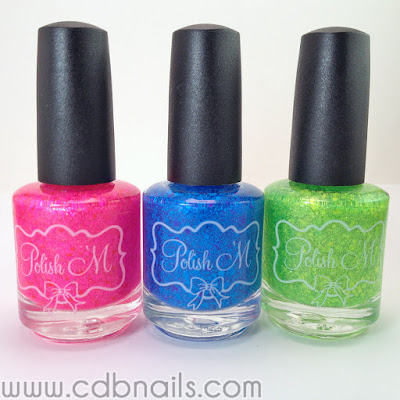 Polish 'M-Neon Glitter Toppers