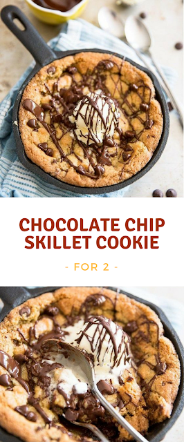 Chocolate Chip Skillet Cookie | So Delicious Recipes