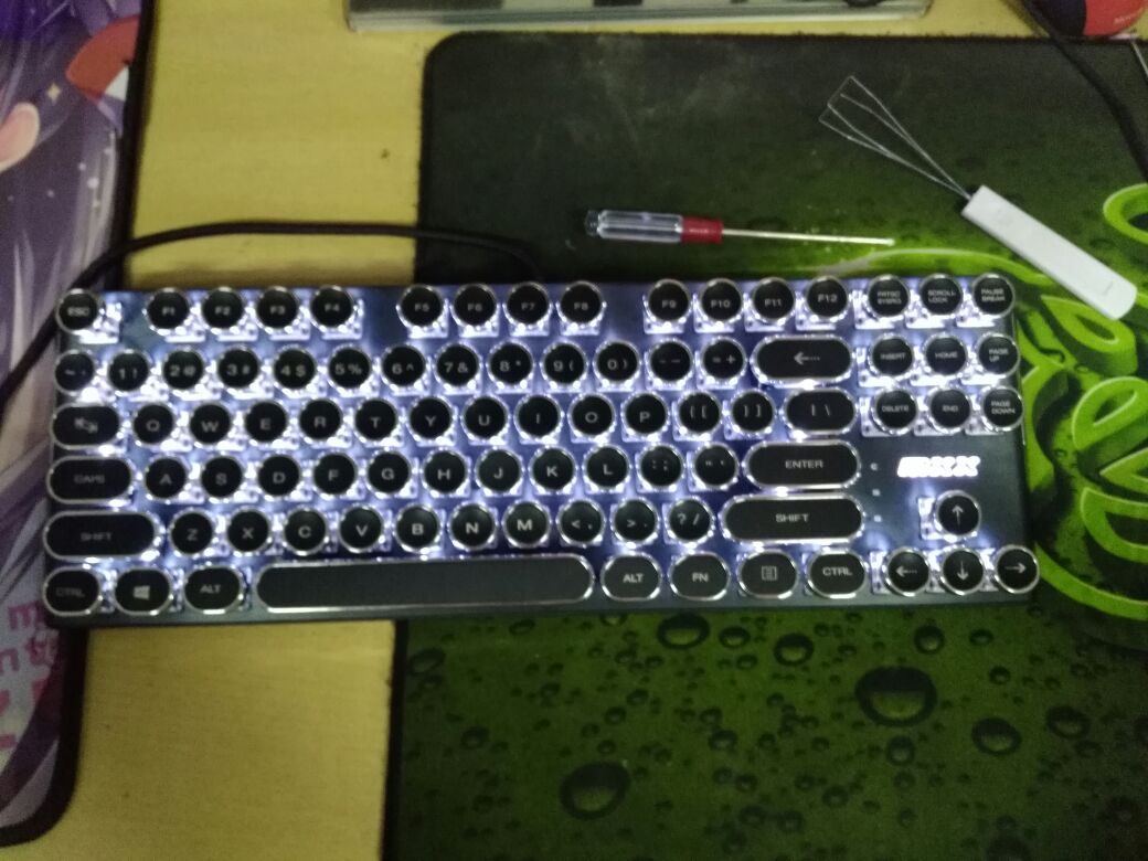 Altkey Retro Vintage classical typewriter Punk keycaps for Cherry mx