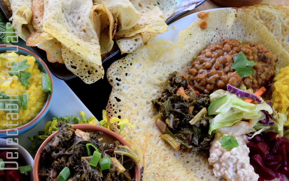 Delectable Victuals Ethiopian Spiced Stews with Injera