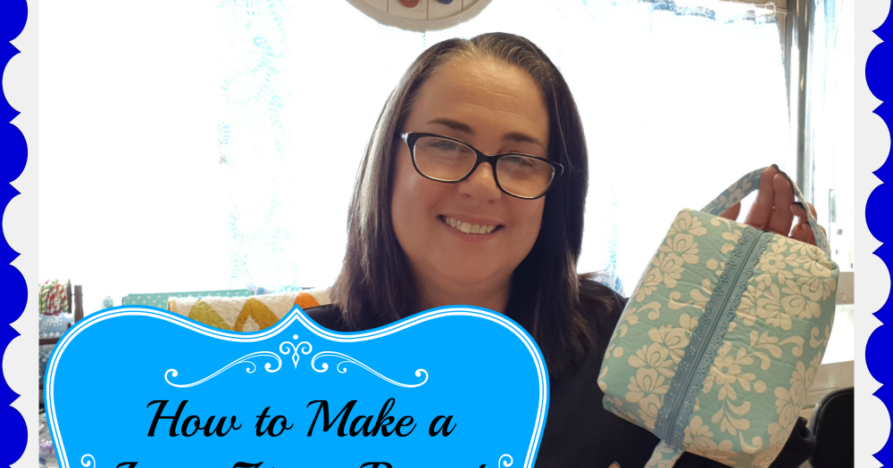 Darvanalee Designs Studio How to Make a Lace Zipper Boxed Pouch with
