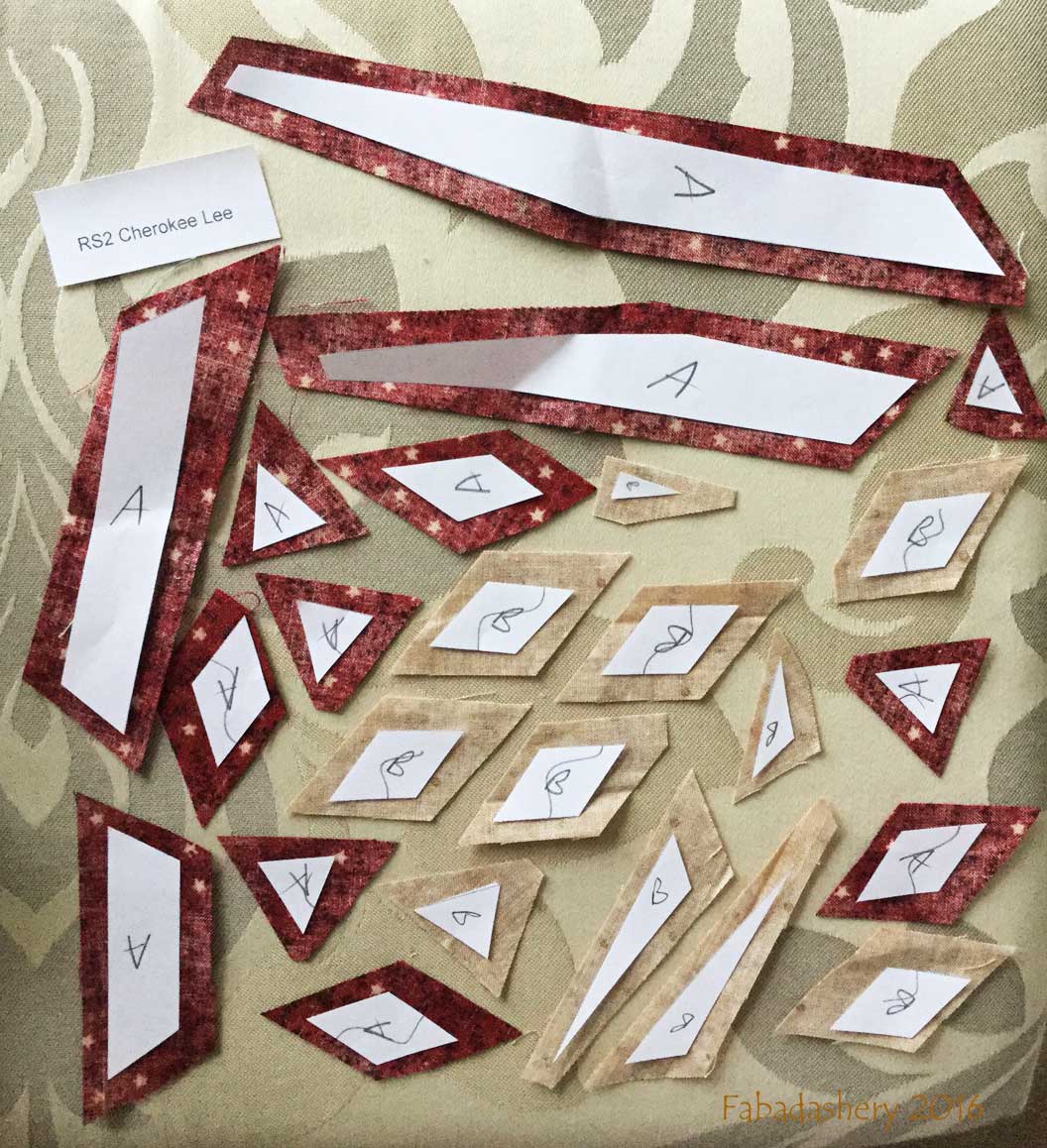 Fabadashery Dear Jane Quilt Border Triangle Block RR2 Cherokee Lee