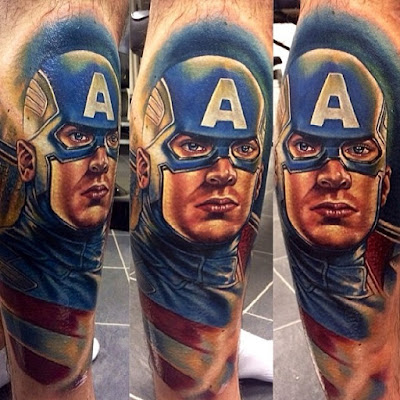 Tatuaje de Capitán América