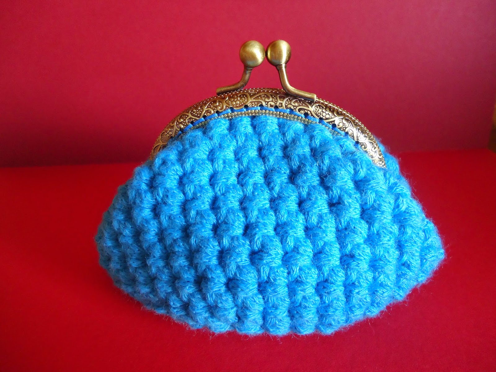 Huerta difícil Permeabilidad Dulces Ovillos: Monedero a crochet con boquilla - Crochet purse