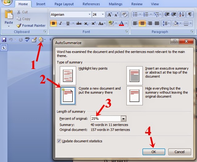 [Tutorial Lengkap] Cara Membuat Abstrak Otomatis Di Word