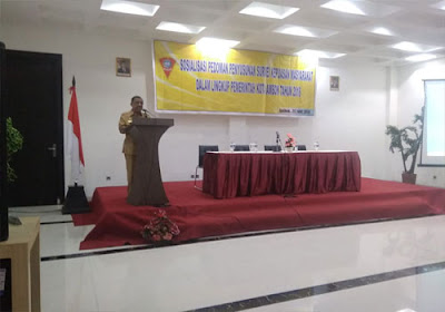 Pemkot Ambon Sosialisasi Program Survey Kepuasan Masyarakat 1 sosialisasi program