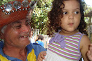 Vice-presidente da Sobac, Zé Gomes, com a menina Líria