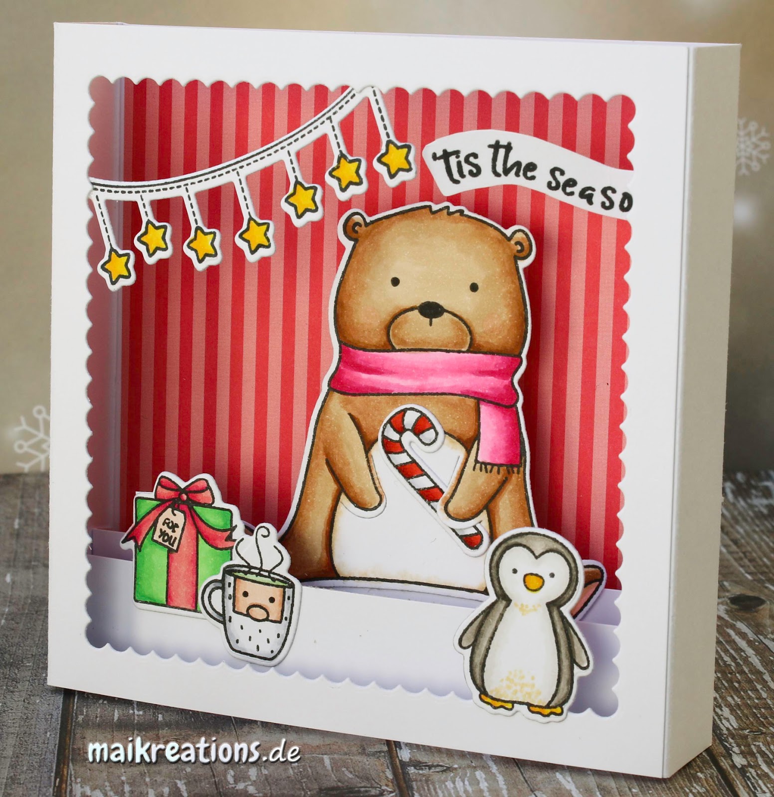 maikreations: Christmas Series Card #4 / Weihnachtsserie Karte #4