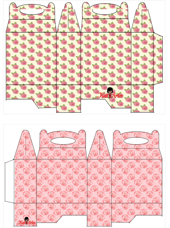 Free Printable Lunch Boxes with Roses. | Oh My Fiesta For Ladies!