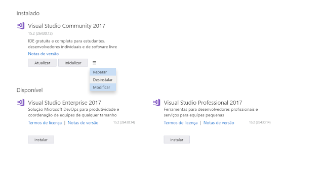 [TUTORIAL] C# .NET| Instalar Cargas de trabalho/Componentes Individuais no Visual Studio Instalador%2Bdo%2BVisual%2BStudio