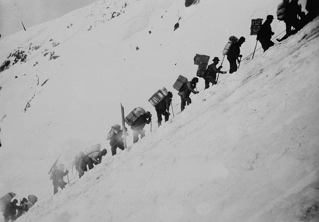 Hauling supplies up the Chilkoot Pass, 1897-98 The Lure of the Wilderness: Into the Yukon through the Chilkoot Pass