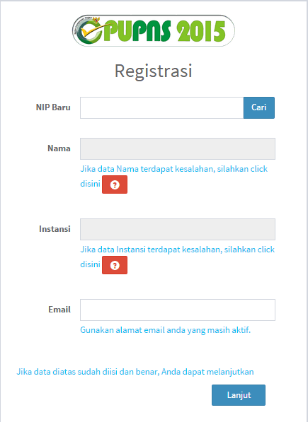 Proses Registrasi e-PUPNS 2015 (Bagian 2) - kependidikan.com