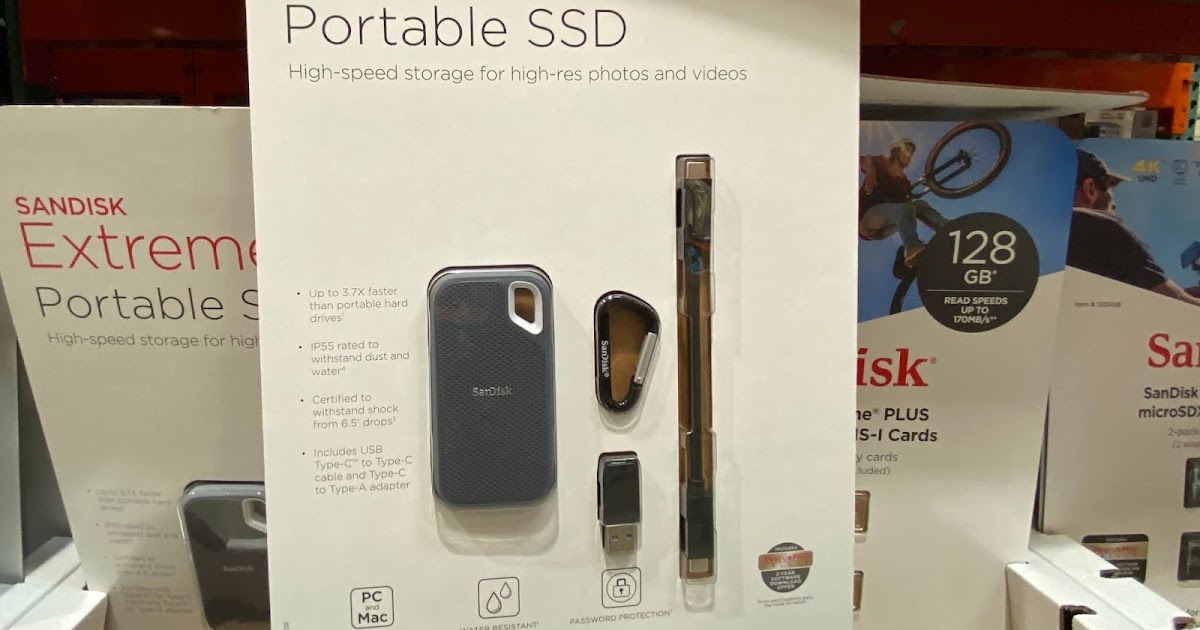 SanDisk Extreme Portable 1TB SSD Costco Weekender