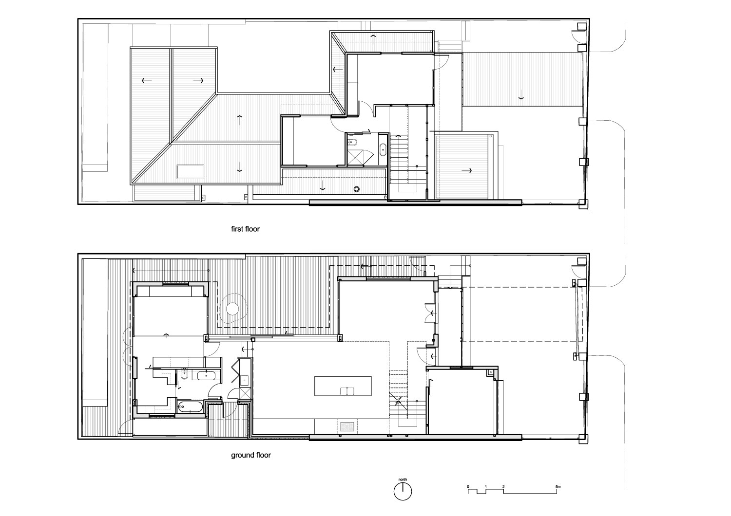 Open Floor House Plans Drawing