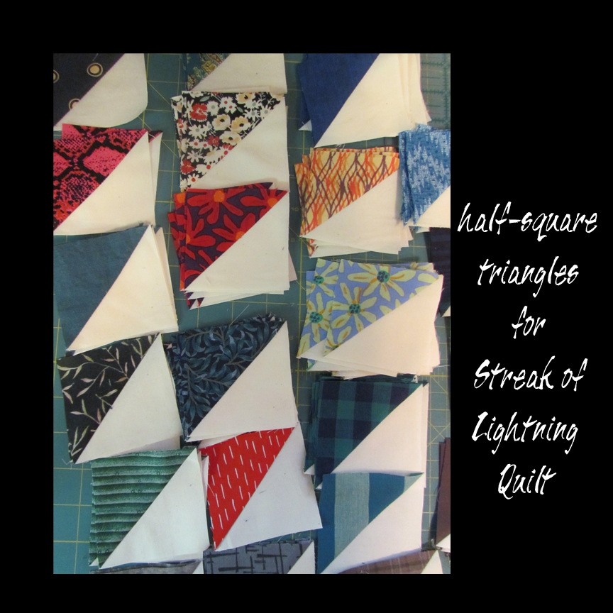 Marty's Fiber Musings Making 'Streaks of Lightning' Quilt