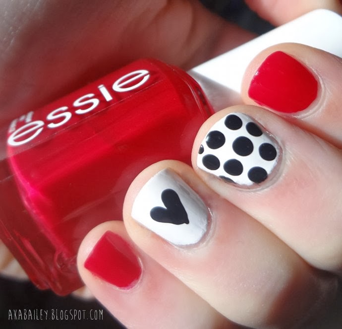 aka Bailey: Valentine's Day Nails: Hearts & Dots!