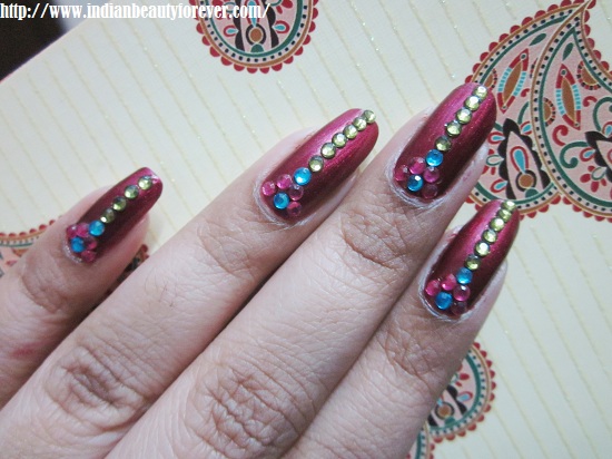 Indian Bridal nail art