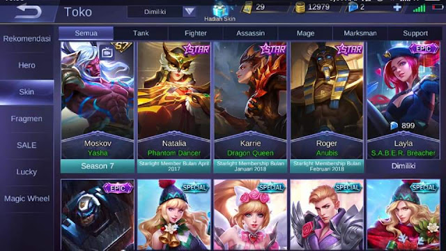 Mobile Legends: Skin Mobile Legends: Skin