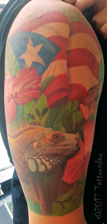 Tattoo uploaded by sanel valles  Puerto Rico themed tattoo  Tattoodo