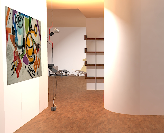 L.B.Architetto: Ingresso con vista...pilastro