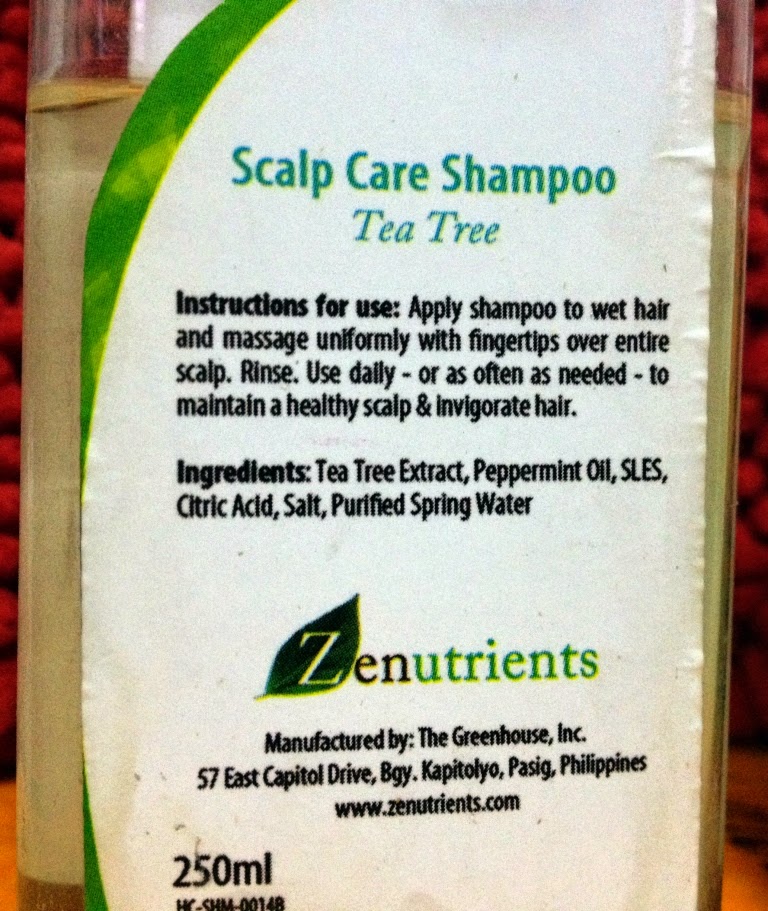 Product Zenutrients Gugo and Tea Tree Shampoo Sheng Reviews