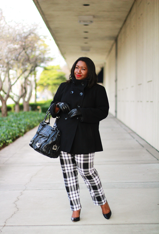 Shapely Chic Sheri Plus Size Fashion and Style Blog for Curvy Women Breaking Plaid